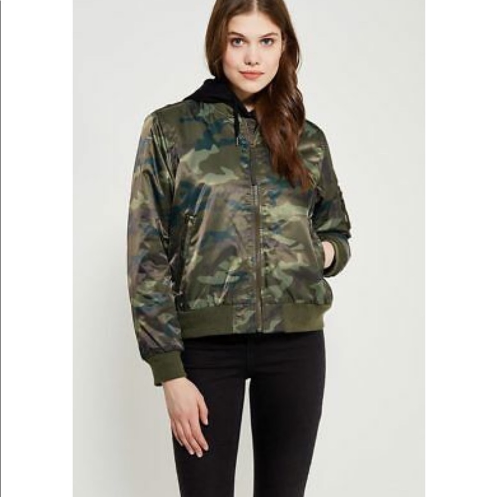 Gap Camo Nylon Bomber Jacket